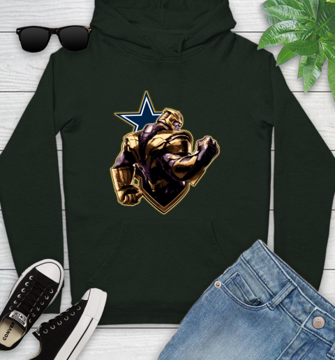 NFL Thanos Avengers Endgame Football Sports Dallas Cowboys Youth Hoodie 13