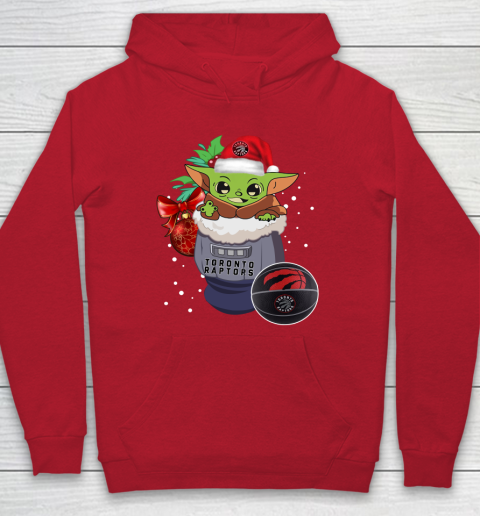 Toronto Raptors Christmas Baby Yoda Star Wars Funny Happy NBA Hoodie 10