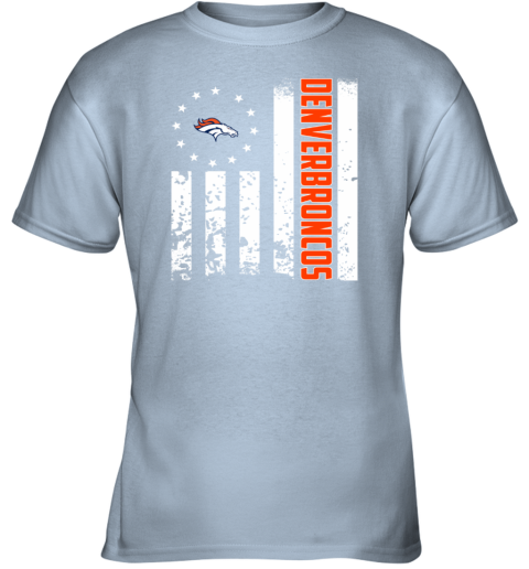 Denver Broncos NFL Football American Flag Youth T-Shirt