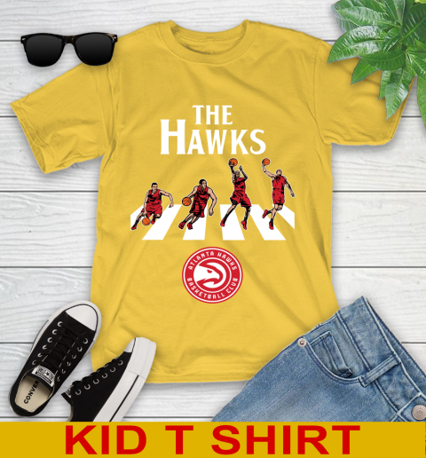 NBA Basketball Atlanta Hawks The Beatles Rock Band Shirt Youth T-Shirt 9