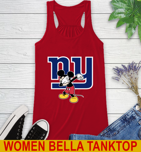 New York Giants NFL Football Dabbing Mickey Disney Sports Racerback Tank 6