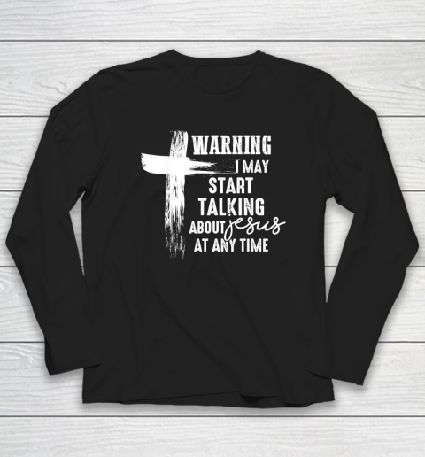 Talking About Christ Graphic Cross God In My Heart Long Sleeve T-Shirt