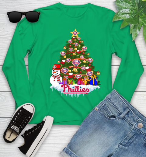Philadelphia Phillies Merry Christmas MLB Baseball Sports Youth Long Sleeve 6