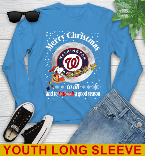 Washington Nationals Merry Christmas To All And To Nationals A Good Season MLB Baseball Sports Youth Long Sleeve 8