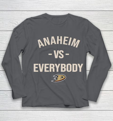 Anaheim Ducks Vs Everybody Youth Long Sleeve 6