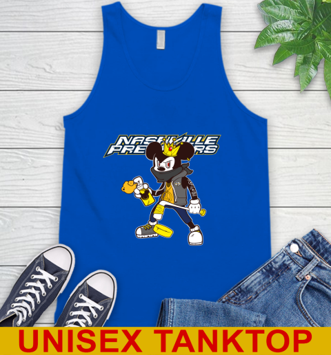 Nashville Predators NHL Hockey Mickey Peace Sign Sports Tank Top 5