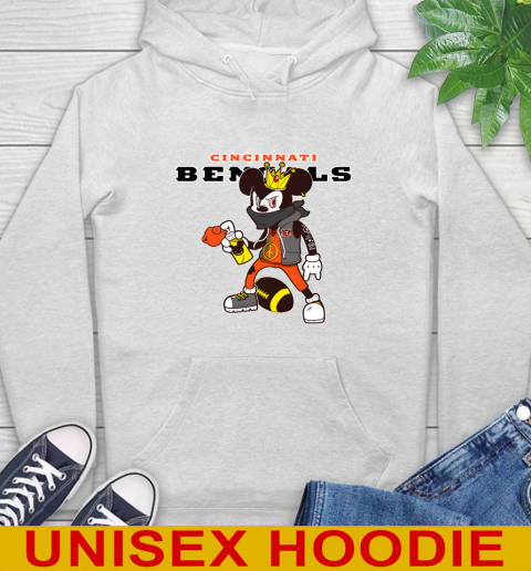 Cincinnati Bengals NFL Football Mickey Peace Sign Sports Hoodie