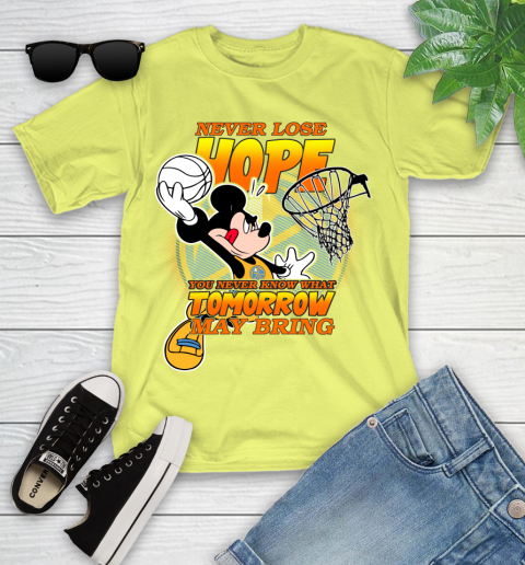 Denver Nuggets NBA Basketball Mickey Disney Never Lose Hope Youth T-Shirt 10