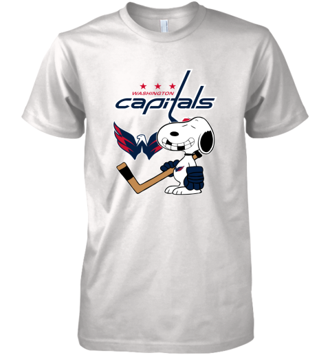 Washington Capitals Ice Hockey Broken Teeth Snoopy NHL Premium Men's T-Shirt