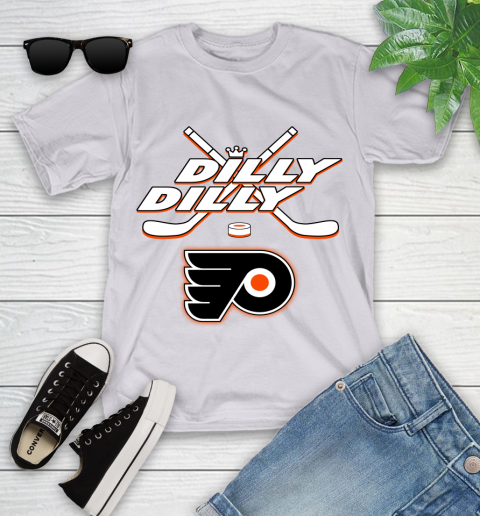 NHL Philadelphia Flyers Dilly Dilly Hockey Sports Youth T-Shirt 4