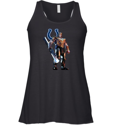 NFL Thanos Marvel Avengers Endgame Football Indianapolis Colts Racerback Tank