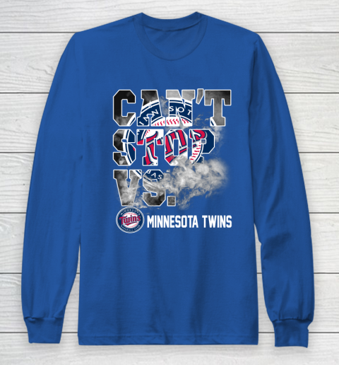 MLB Minnesota Twins Baseball Can't Stop Vs Twins Long Sleeve T-Shirt 6