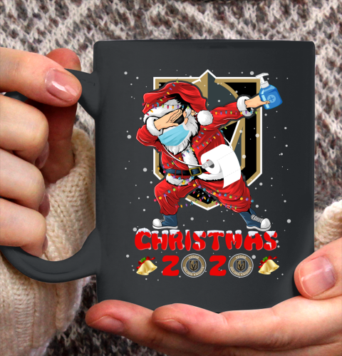 Vegas Golden Knights Funny Santa Claus Dabbing Christmas 2020 NHL Ceramic Mug 11oz 2