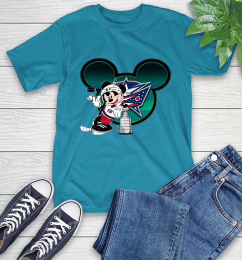 NHL Columbus Blue Jackets Stanley Cup Mickey Mouse Disney Hockey T Shirt T-Shirt 8