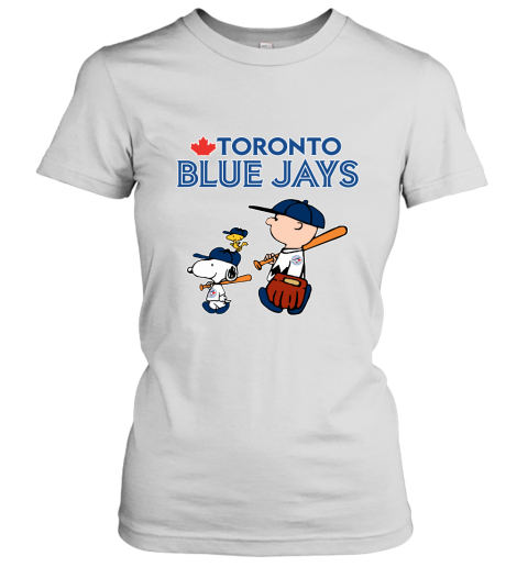 Toronto Blue Jays Let's Play Baseball Together Snoopy MLB Women's T-Shirt