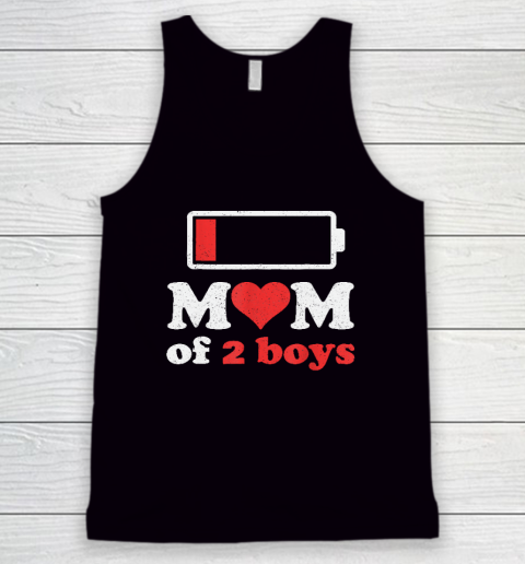 Mom Of 2 Boys From Son To Mom Quote Mothers Day Birthday Fun Tank Top