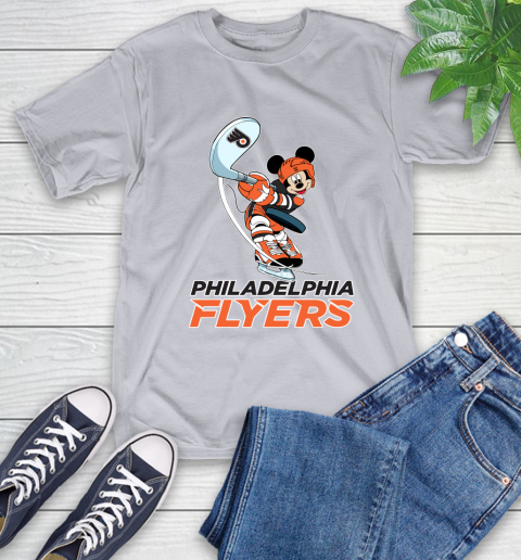 NHL Hockey Philadelphia Flyers Cheerful Mickey Mouse Shirt T-Shirt 6