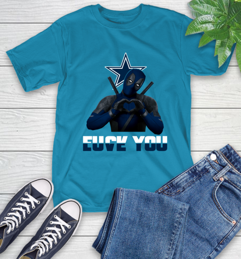 NHL Dallas Cowboys Deadpool Love You Fuck You Football Sports T-Shirt 9