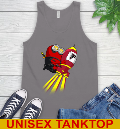 NFL Football Atlanta Falcons Deadpool Minion Marvel Shirt Tank Top 6