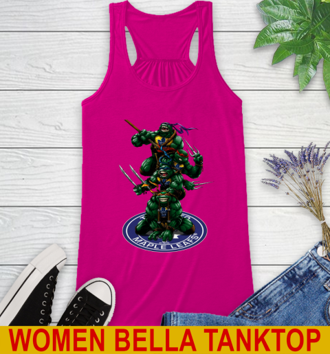 NHL Hockey Toronto Maple Leafs Teenage Mutant Ninja Turtles Shirt Racerback Tank 8