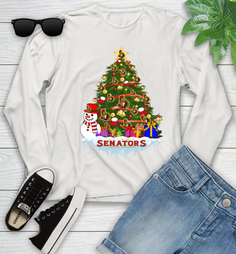 Ottawa Senators Merry Christmas NHL Hockey Sports Youth Long Sleeve 12