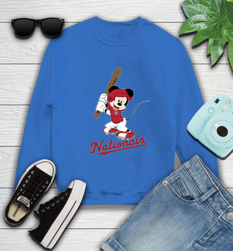 MLB Baseball Washington Nationals Cheerful Mickey Mouse Shirt Sweatshirt 9