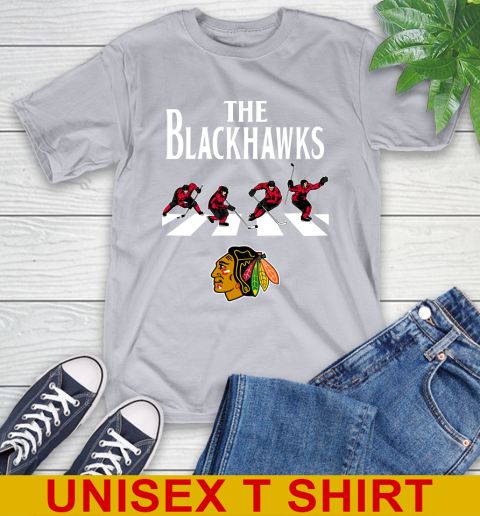 NHL Hockey Chicago Blackhawks The Beatles Rock Band Shirt T-Shirt 5
