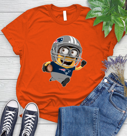 NFL New England Patriots Minions Disney Football Sports Women's T-Shirt 4