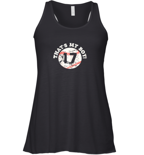 That's My Boy #17 Baseball Player Mom or Dad Gift Racerback Tank