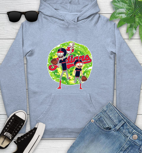 MLB Cleveland Indians Rick And Morty Baseball Sports Youth Hoodie 10
