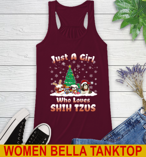 Christmas Just a girl who love shih tzus dog pet lover 179