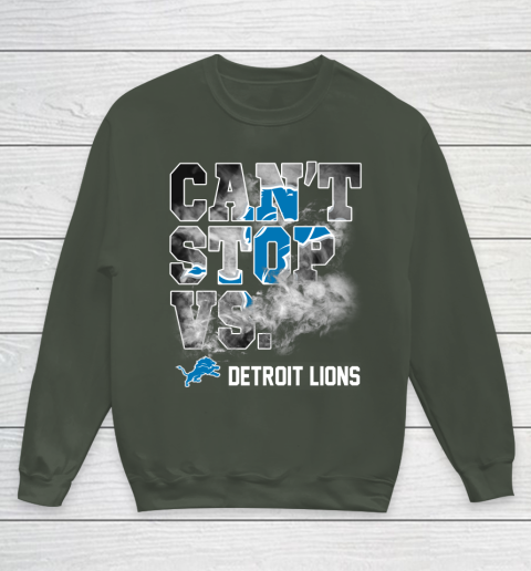 NFL Detroit Lions Can't Stop Vs Youth Sweatshirt 8