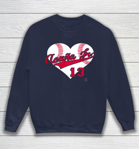 Ronald Acuna Jr Baseball Heart Gameday Sweatshirt 2