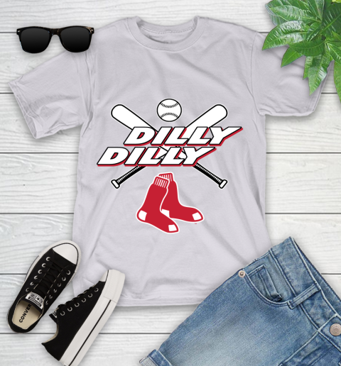 MLB Boston Red Sox Dilly Dilly Baseball Sports Youth T-Shirt 4