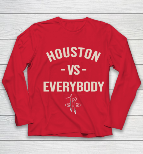 Houston Rockets Vs Everybody Youth Long Sleeve 8