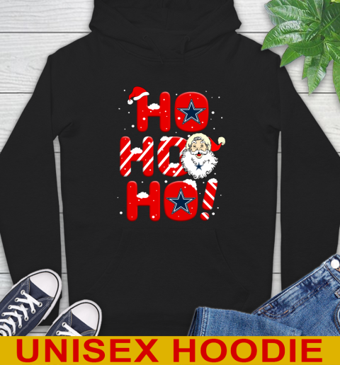 Dallas Cowboys NFL Football Ho Ho Ho Santa Claus Merry Christmas Shirt Hoodie