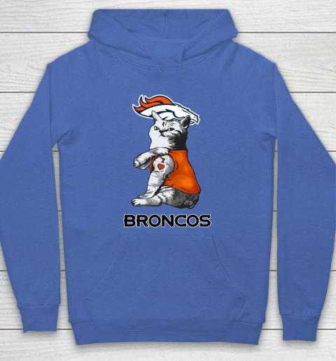 NFL Football My Cat Loves Denver Broncos Hoodie 6