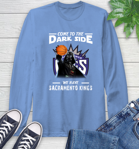 NBA Come To The Dark Side We Have Sacramento Kings Star Wars Darth Vader Basketball Long Sleeve T-Shirt 12