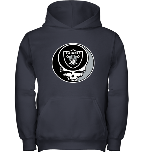 NFL Oakland Raiders Grateful Dead Rock Band Football Sports pvJon4Lu5pU youth hoodie 43 95 151514 front navy
