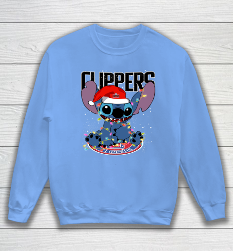 LA Clippers NBA noel stitch Basketball Christmas Sweatshirt 7