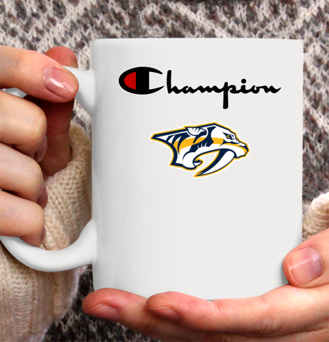 NHL Hockey Nashville Predators Champion Shirt Ceramic Mug 11oz