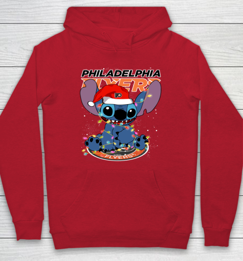 Philadelphia Flyers NHL Hockey noel stitch Christmas Hoodie 6