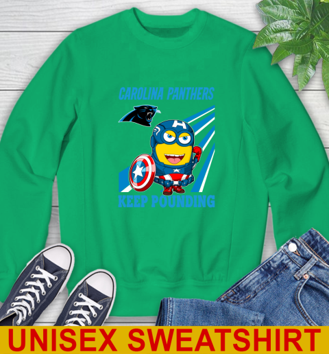 NFL Football Carolina Panthers Captain America Marvel Avengers Minion Shirt Sweatshirt 8