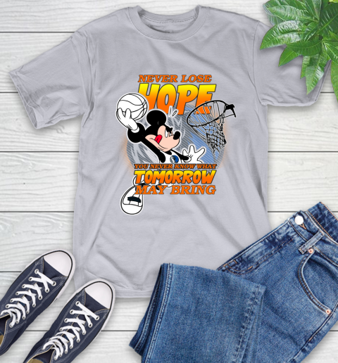 Dallas Mavericks NBA Basketball Mickey Disney Never Lose Hope T-Shirt 6