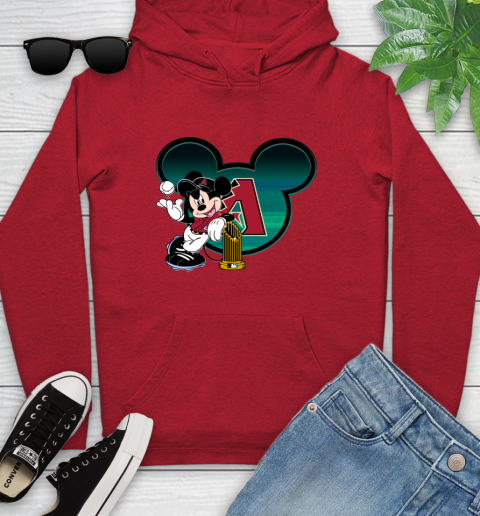 MLB Arizona Diamondbacks The Commissioner's Trophy Mickey Mouse Disney Youth Hoodie 11