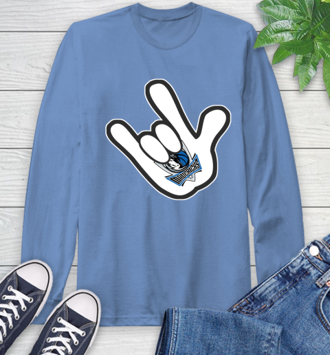 Dallas Mavericks NBA Basketball Mickey Rock Hand Disney Long Sleeve T-Shirt 11