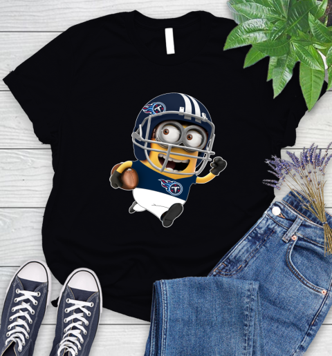 NFL Tennessee Titans Minions Disney Football Sports Women's T-Shirt 2