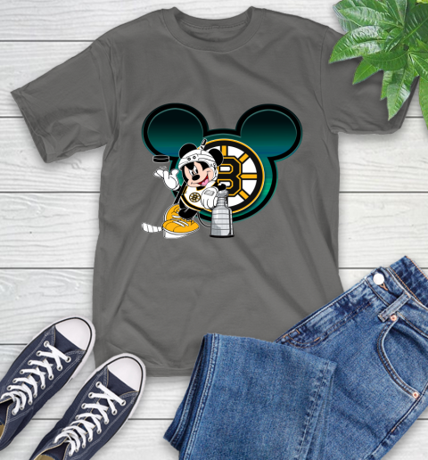 NHL Boston Bruins Stanley Cup Mickey Mouse Disney Hockey T Shirt T-Shirt 9