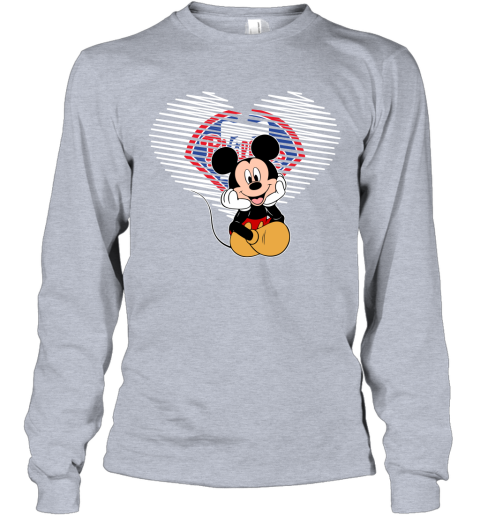 MLB Philadelphia Phillies The Heart Mickey Mouse Disney Baseball T Shirt pIArErC6p20 long sleeve tee 14 95 151514 front sport grey