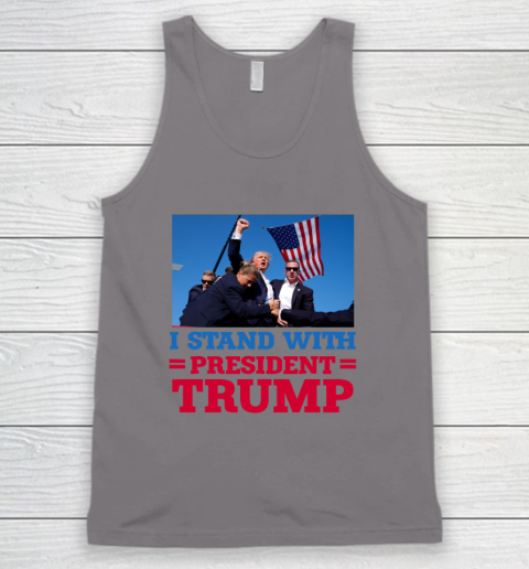 Trump Shot Shirt I Stand With President Trump Tank Top 5